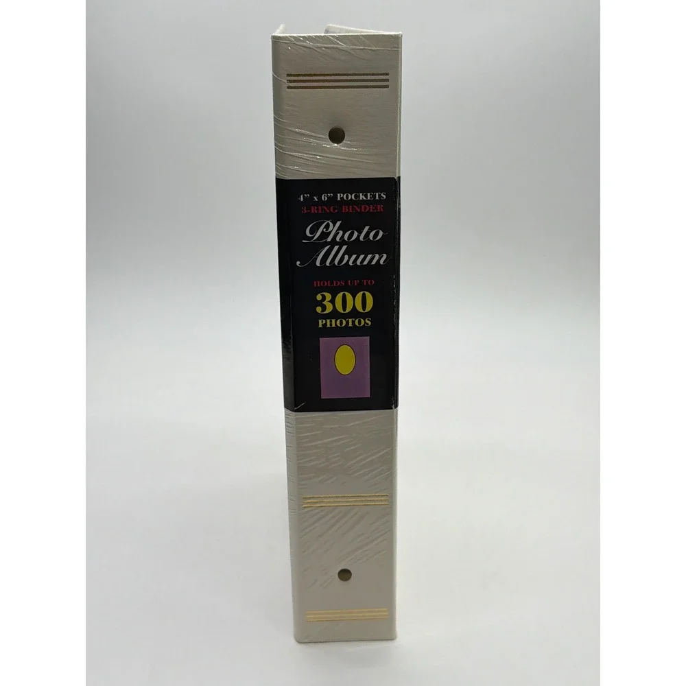 Special Memories 3-Ring Binder Photo Album Cream Gold 4x6 Pockets Holds 300